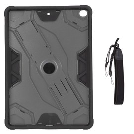 Tablet Case for IOS Tablet 2018 2017 9.7in Ultrathin Shakeproof TPU Protective Cover with Adjustable Shoulder StrapBlack