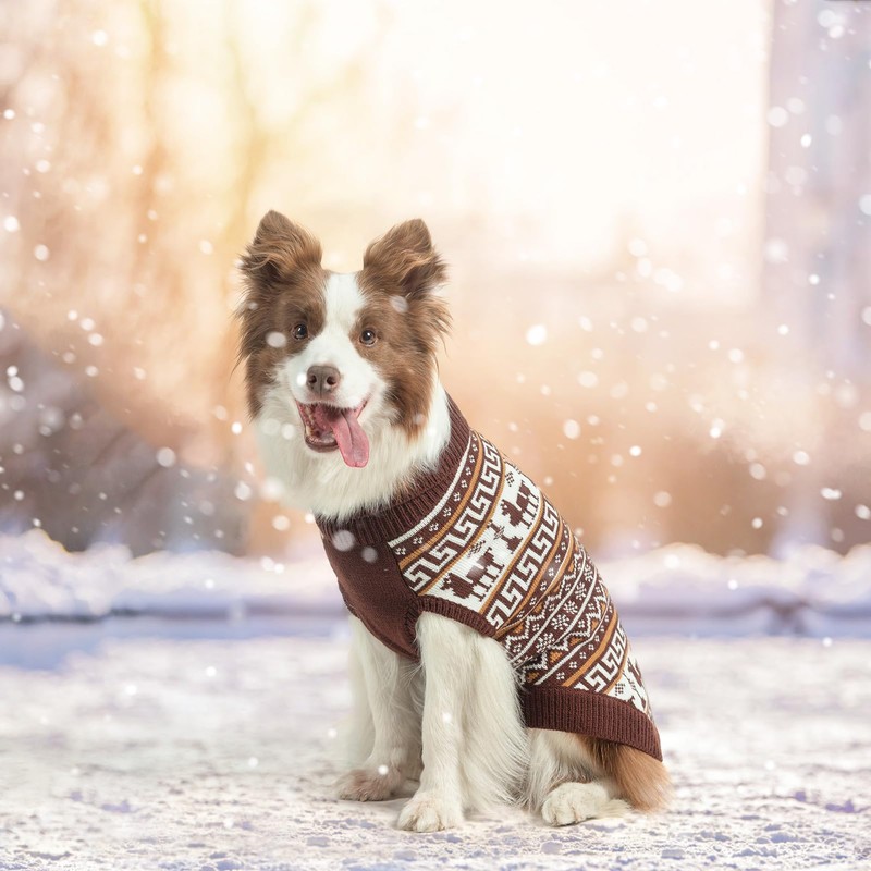 SCENEREAL Dog Sweater for Small Size Dog Girls Boys, Turtleneck