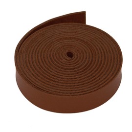 1 Pcs Faux Leather Fabric Strip, 0.59 Inch Wide 78 Inches Long, Single Sided Vegan Leather Strips Flat Leather Cord for DIY Craft, Belts, Garment Making Lacing, Straps (Dark Brown)