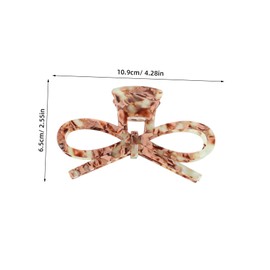 BESPORTBLE 3pcs Bow Shaped Hair Claw Clips Non Slip Decorative Hair Clips for Women Versatile Styling Accessories Comfortable Grip Brown
