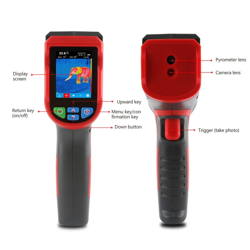 Thermal Imaging Camera Handheld High Resolution PP Housing 2.4in TFT
