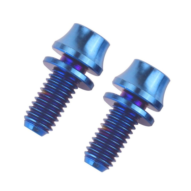 VAMUOEFL M5x12mm Titanium Bolts with Washers for Bicycle Water Bottle