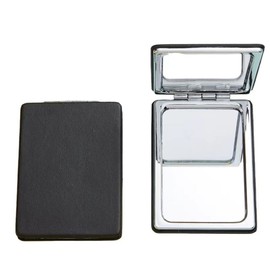 BIMIGET Compact Mirror for Men, Women and Girls, Black Travel Makeup Mirrors for Handbag and Pocket, Portable Double-Sided Mirror with Distortion Free (Black)