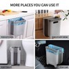 Auhafaly Hanging Collapsible Trash Can - 9L Wall Mounted Foldable