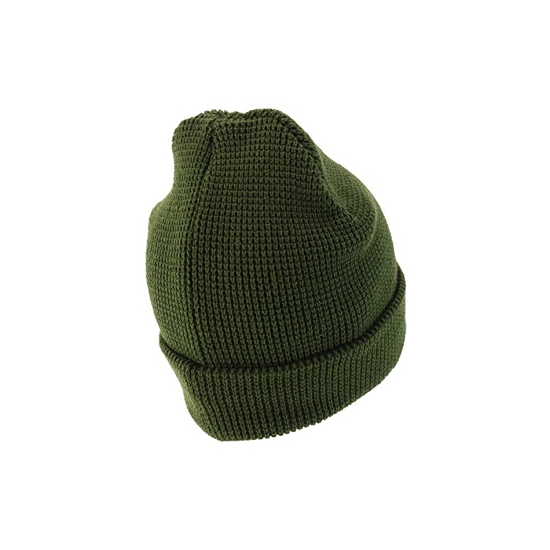Armycrew Gorro largo de punto gofre grueso para invierno, Verde