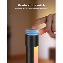 Ailofy Corner Floor Lamp, 1500lm RGBW Corner Lamp Work with Alexa & Google Assistant, 16 Million DIY Colors, Sync with Music, App Control, Modern LED Floor Lamp for Bedroom and Living Room, Black