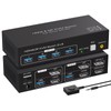 ATLAHET 8K HDMI+Displayport Dual Monitor KVM Switch 2 Monitors 2