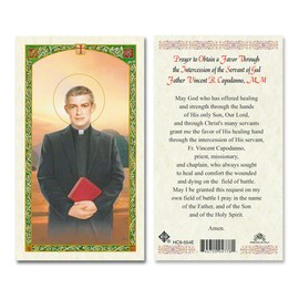 Gigi's Classy Kids Father Vincent Capodanno Laminated Prayer Cards- Pack of 25-