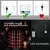 5 W USB Aquarium Heater, Aquarium Temperature Controller with LED