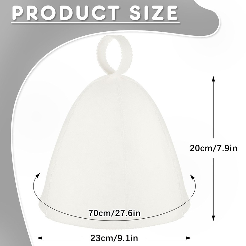 JaGely 1/2/4/8 Pcs Sauna Hat for Men Women Vaporarium Russian