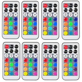 KITOSUN Exclusive Remote Controllers for Kitosun Submersible Floralyte V LED Lights 21Keys (Pack of 8) - DO NOT Work with The Other Lights
