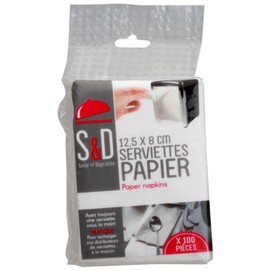 SET 100 SERVILLETAS 12,5x8 CM