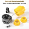 PVC Pipe Threader Kit for Electric Drill, PVC Thread Maker