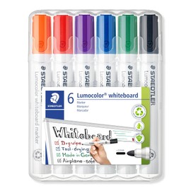 Staedtler Lumocolor 351 WP6 Negro, Azul, Verde, Naranja, Rojo, Violeta 6pieza(s) - Marcador (Negro, Azul, Verde, Naranja, Rojo, Violeta, Multicolor, Blanco, Polipropileno, Alrededor, 2 mm)