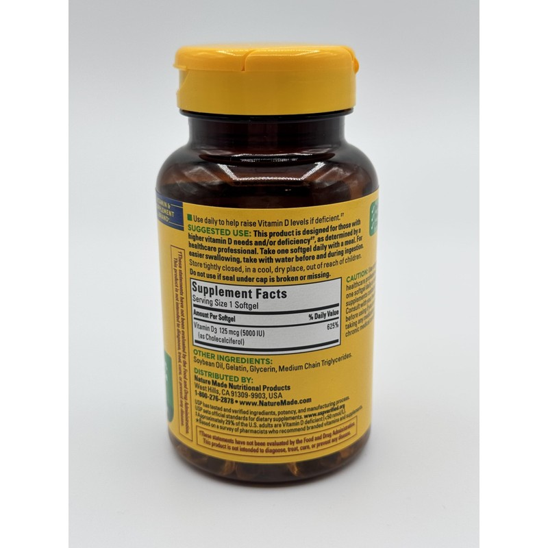 Nature Made Nature Made D3 Extra Strength 5000 IU 125mcg