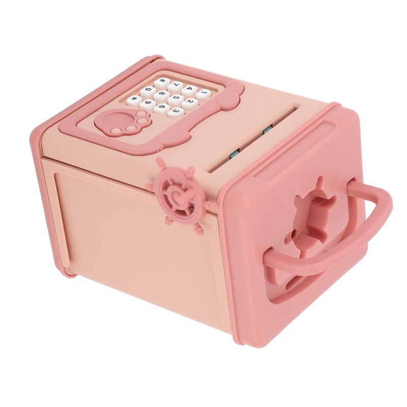 Automatic Money Scroll Bank Cartoon Multifunction 4 Digit Cipher Portable