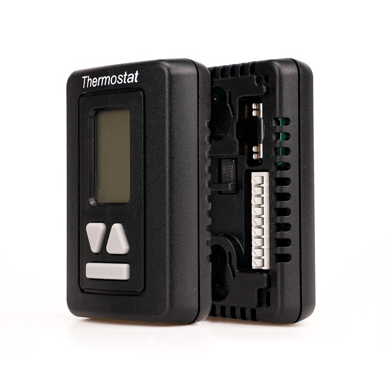 DEENGK RV Thermostat 94303382 12v,9430,replacement black Digital RV Thermostat Hot/cool