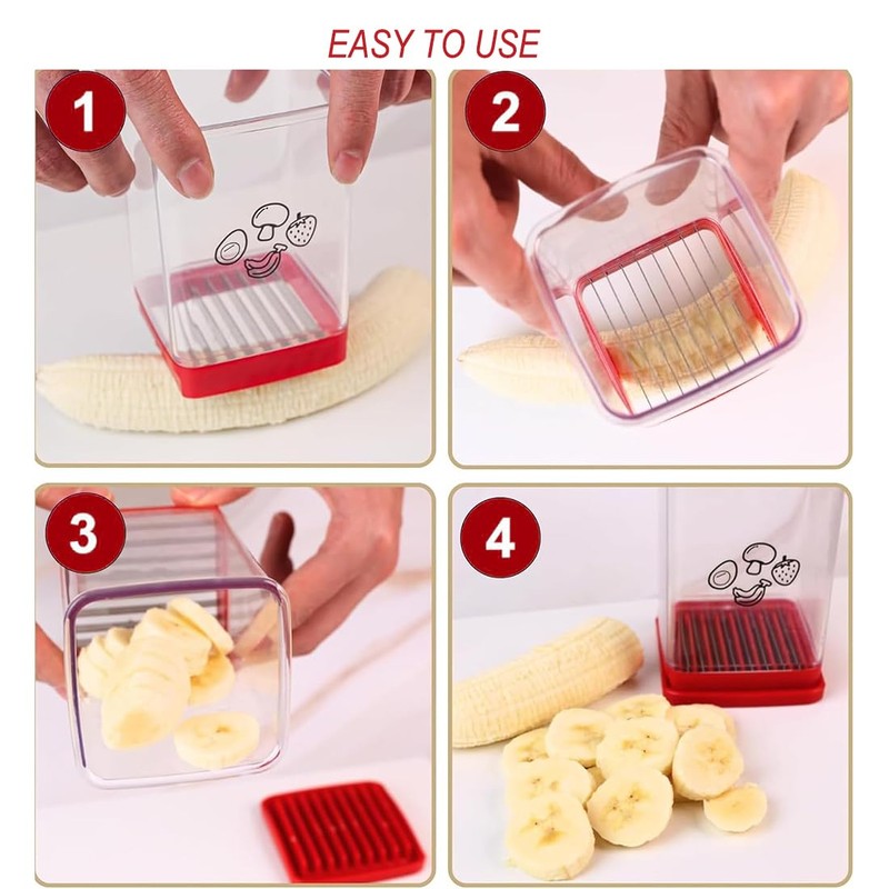 Aililong 2 pieces fruit and vegetable slicer, stainless steel slicer,