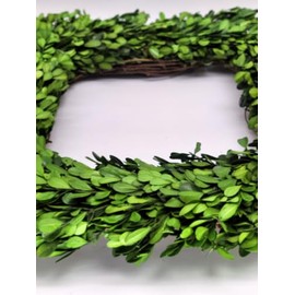 Tradingsmith Preserved Boxwood Square Wreath - 17"