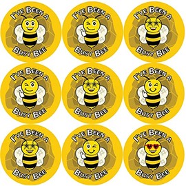144 I've Been a Busy Bee 30 mm Glossy Reward Stickers for School Teachers, Parents, Nursery