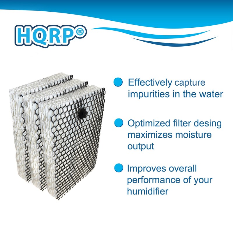 HQRP 3-Pack Wick Filters Compatible with Bionaire BWF100, BCM630, BCM730,