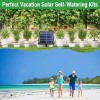 50FT Solar Power Self Watering System Drip Irrigation Kit Plant