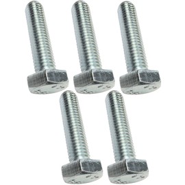 AERZETIX - C47352 - Set of 5 - Bolt Hexagon Screws M10 x 40 - with Hexagonal Head - Diameter 10 x 40 mm - DIN 933 - Class 8.8 - Made of Galvanised Steel - DIY - Assembly Tool Hardware