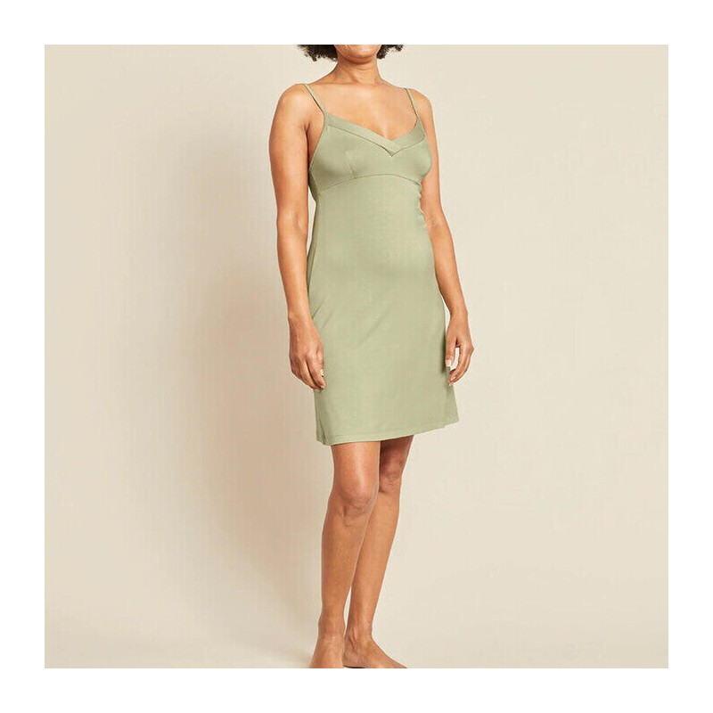 Boody Goodnight Slip Sleep Dress, Sage / M
