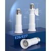 JACKYLED E26 Light Socket Extender 4-Level Extendable, 3.1-4.3in/8-11cm Extension E26/E27