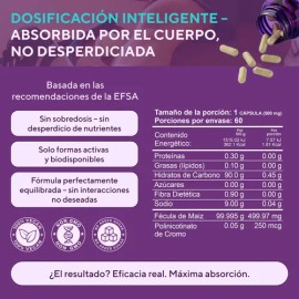 Polynicotinato de Cromo SUPLINT, Cápsulas para Metabolismo y Energía, 60 Porciones                                                                    