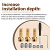 RP75137 Shower Valve Extension Kit Includes Brass Extension Stems, Screws,