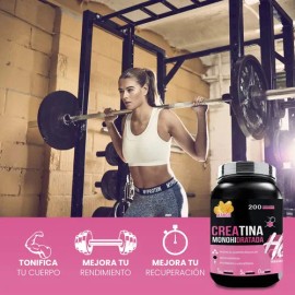 Creatina Monohidratada Heragen 1k 200 Sabores Mango                                                                                                   