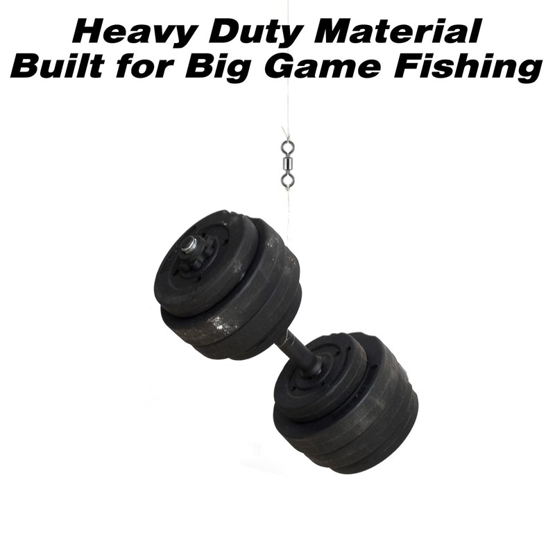 Alwonder 40 Count Rolling Barrel Fishing Swivel Stainless Steel Saltwater