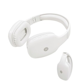 XPOWER X55 Audífonos De Diadema Bluetooh X55, Diseño Súper Cómodo, hasta 15 Horas De Uso, Sonido Cristalino, Asistente de Voz, Micrófono Incorporado, Botones Integrados (Garantía de 1 año) (Blanco)