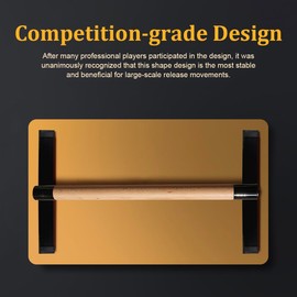 Bounabay 11.8" High Wooden Parallel Bar and Dip Bar with Thick Beech Handles, Push-up Bar, Rock-Free Fitness Equipment for Handstand, L-Sit, Gymnastics, Strength Training Home Gym,440lbs