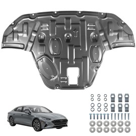 Carbon Steel Engine Splash Shield Fit for Hyundai Sonata 2020-2025, Engine Case Guard Under Engine Cover, Front Engine Guard Mud Flaps Including Screw Hardware.
