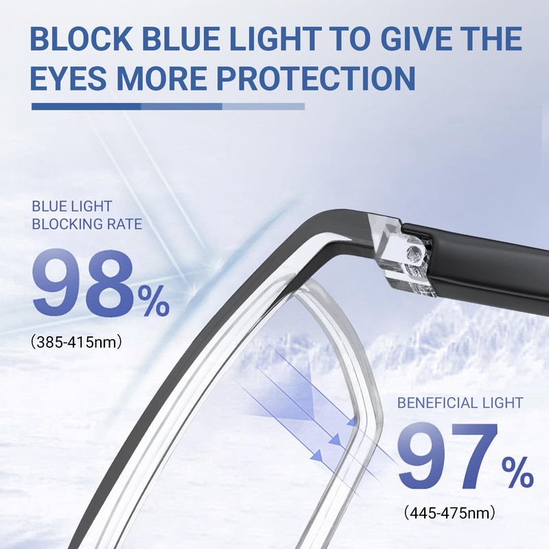 TERAISE 6PCS Fashion Anti-blue light Reading Glasses Men Women Computer