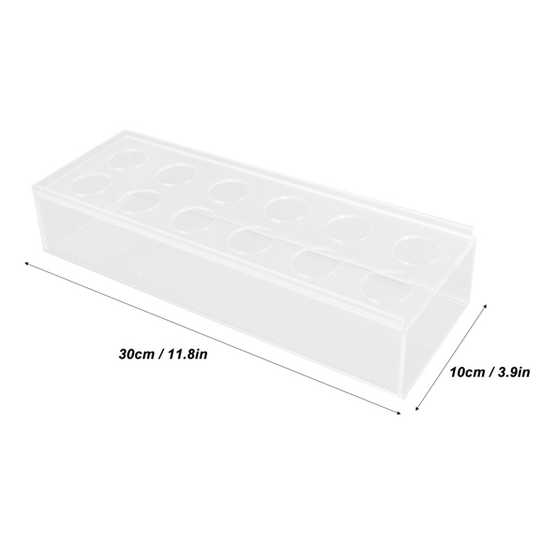 Clear Acrylic Vase Rectangular Elegant Centerpiece Flower Vase for Home