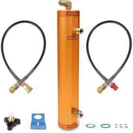 Professional Grade High Pressure PCP Air Compressor Filter with Pressure Hold - 5800PSI Oil/Water Separator, Filter Hose Mounted, High Efficiency Filtration