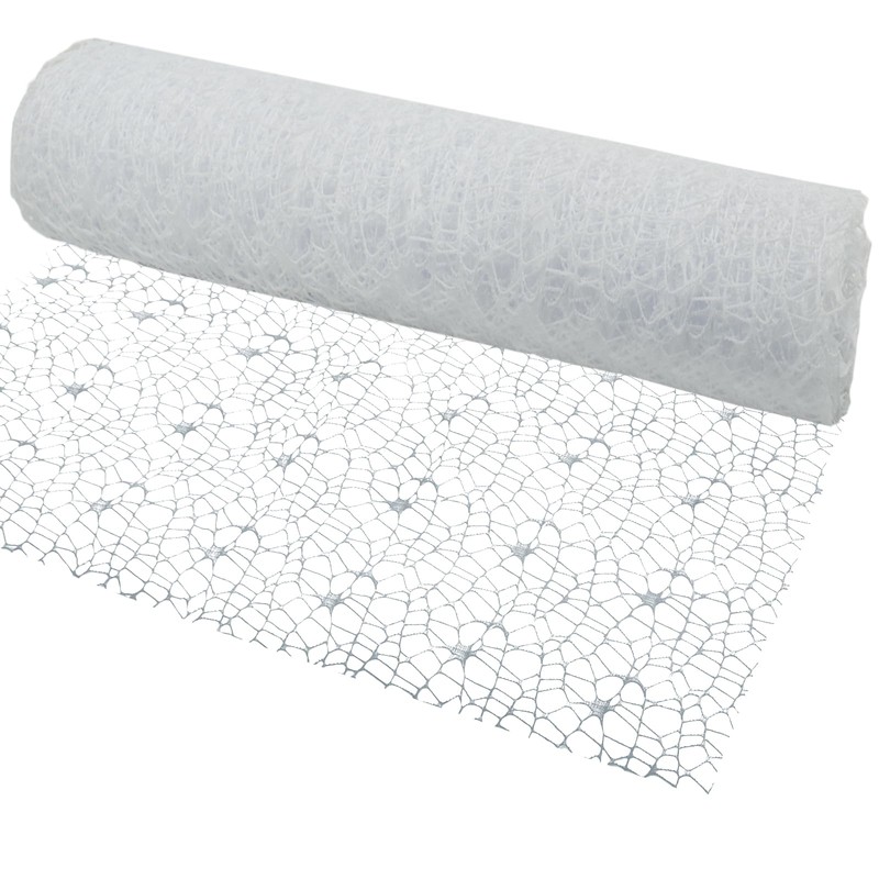 Luomorgo 1 Pack Jacquard Net Mesh Floral Wrapping Paper -