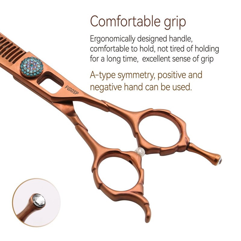 FOGOSP Chunkers Dog Grooming Scissors 7.5'' Professional Thinning Shears for
