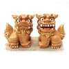 Okinawa Souvenir Lion-Dog Figurine Mini Entrance Pair Rakuten Lion-Dog (Brown)