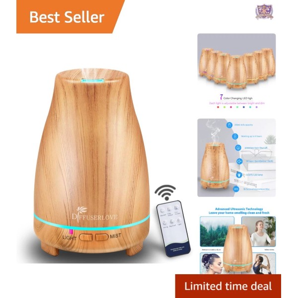 Unbranded Aromatherapy Diffuser 200ML Cool Mist Night Light Home Office