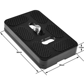 NOTRICKT QRP-003 60mm Quick Release Plate for DSLR Mirrorless and Compact Cameras, Arca-Swiss Compatible