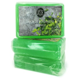 Jabón de Bergamota Orgánico libre de químicos, auxiliar en Crecimiento Barba y Bigote Kit de 3 Piezas, uso diario todo tipo de piel