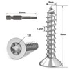 Dayalo Pack of 50 M5 x 16 Countersunk Screws Wood