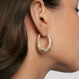 Hey Harper Hoop Earrings For Women Trendy - Lightweight Waterproof & Sweatproof Jewerly