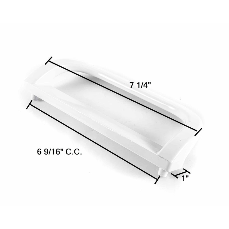 EXTERIOR WHITE PATIO DOOR HANDLE - P-118