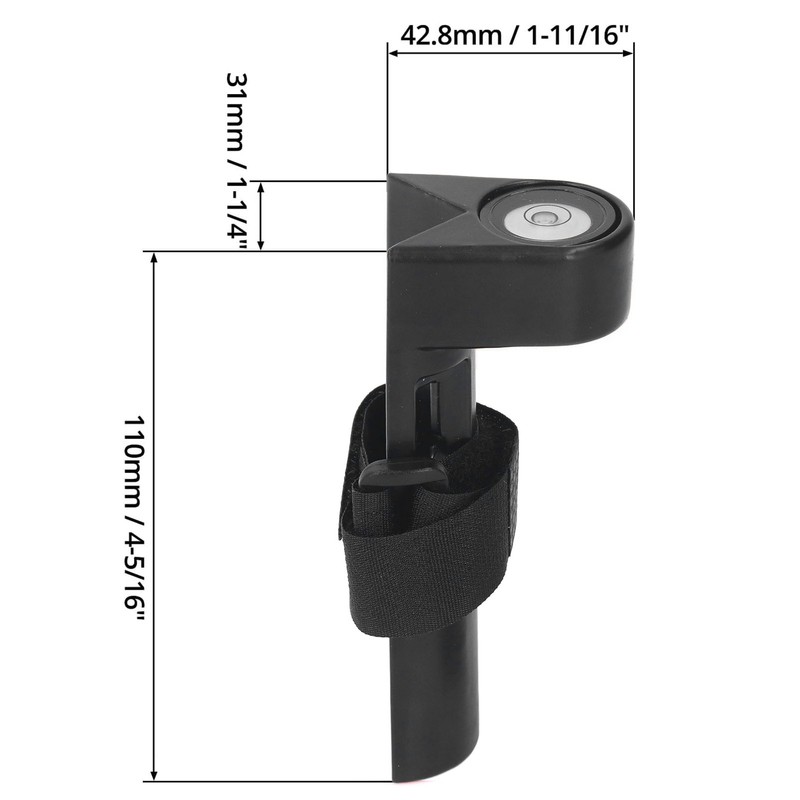 Adjustable Grade Rod Level Aluminum Right Angle Bubble Level Tower