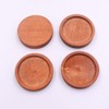 EXCEART Cabochon Pedestal, Wooden Brooch Pin, Meal Plate, Round Plate,